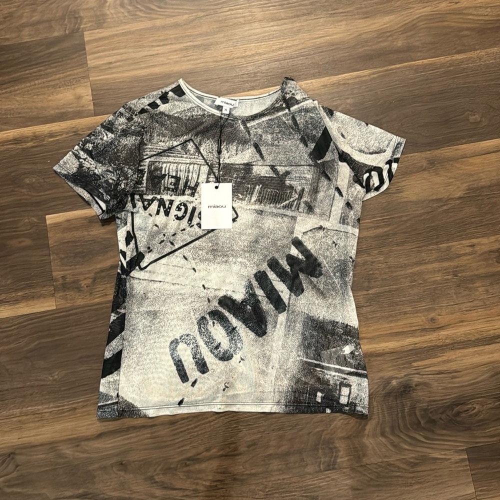 NWT Miaou XL mini tee in easy rider
